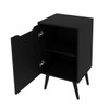 Armário de Banheiro 1 Porta Bn3641 Preto - Tecno Mobili