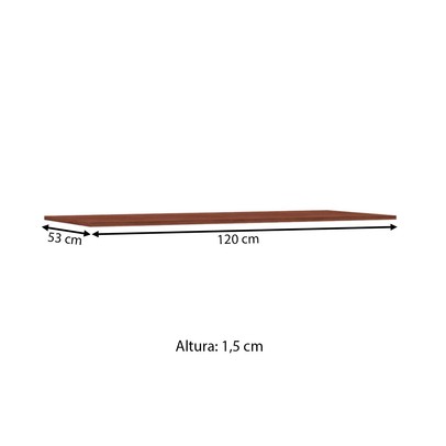 Tampo para Balcão 120 Cm Nogueira - Kits Paraná