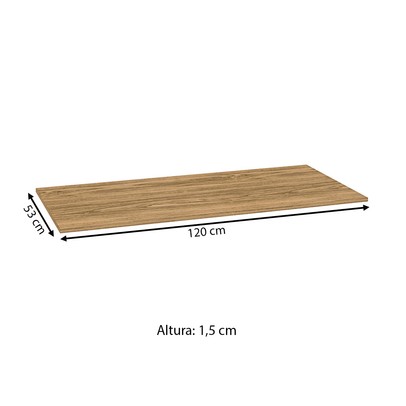 Tampo para Balcão 120 Cm Freijó - Kits Paraná