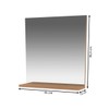 Espelho Decorativo 46,5 X 45 Cm Bn3642 Amêndoa - Tecno Mobili