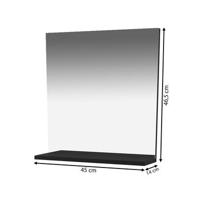 Espelho Decorativo 46,5 X 45 Cm Bn3642 Preto - Tecno Mobili