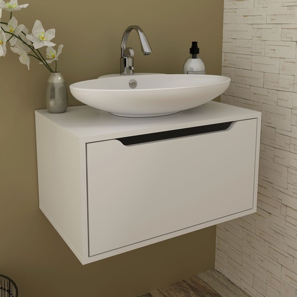 Armário de Banheiro 1 Porta Bn3646 Branco - Tecno Mobili