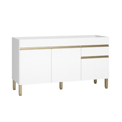 Balcão de Cozinha para Pia 150 Cm Line 3 Portas 1 Gaveta Supremo - Kits Paraná