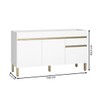 Balcão de Cozinha para Pia 150 Cm Line 3 Portas 1 Gaveta Supremo - Kits Paraná