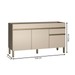 Balcão de Cozinha para Pia 150 Cm Line 3 Portas 1 Gaveta Vanilla - Kits Paraná