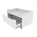 Armário de Banheiro 1 Gaveta com Rodízio Bn3647 Branco - Tecno Mobili