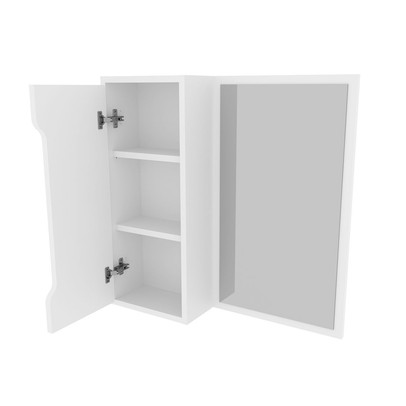 Armário de Banheiro 1 Porta com Espelho Bn3648 Branca - Tecno Mobili