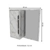 Armário de Banheiro 1 Porta com Espelho Bn3648 Mármore Branco - Tecno Mobili