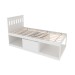 Cama Solteiro 1 Porta Cm8037 Branca - Tecno Mobili