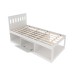 Cama Solteiro 1 Porta Cm8037 Branca - Tecno Mobili