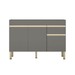 Balcão de Cozinha para Pia 120 Cm Line 3 Portas 1 Gaveta Gris - Kits Paraná