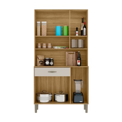Armário de Cozinha Apolo 6 Portas 1 Gaveta Freijó/Soft - Kits Paraná