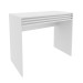 Mesa Escrivaninha 1 Gaveta Ripado Me4173 Branco - Tecno Mobili