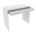 Mesa Escrivaninha 1 Gaveta Ripado Me4173 Branco - Tecno Mobili
