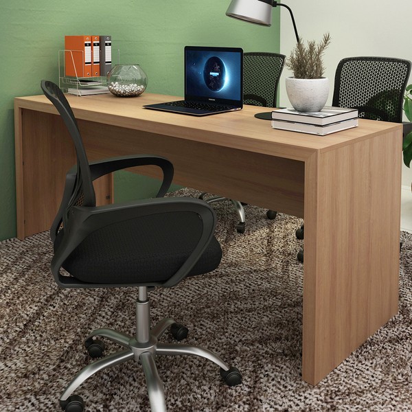 Mesa para Escritório Me4185 Amêndoa - Tecno Mobili