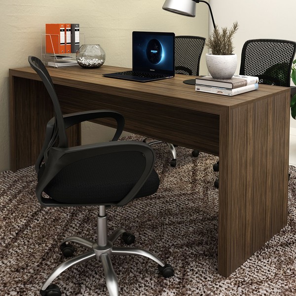 Mesa para Escritório Me4185 Nogal - Tecno Mobili