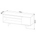 Rack para TV Até 42 Polegadas 1 Portas R1486 Amêndoa/Concreto - Tecno Mobili