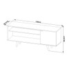 Rack para TV Até 42 Polegadas 1 Portas R1486 Amêndoa - Tecno Mobili
