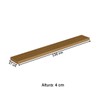 Prateleira Decorativa 136 Cm Nature Fosco - Linea Brasil