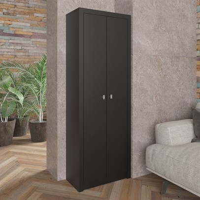 Armário para Escritório 2 Portas Preto Me4105 - Tecno Mobili
