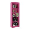 Estante para Livros Sapiranga 4 Prateleiras Rosa Brilho - Atualle Móveis