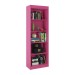 Estante para Livros Sapiranga 4 Prateleiras Rosa Brilho - Atualle Móveis