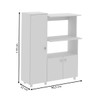 Armário de Cozinha 3 Portas 1 Prateleira Bl3310 Branco - Tecno Mobili