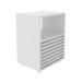 Mesa de Cabeceira 1 Gaveta Ripado Cm8042 Branco - Tecno Mobili