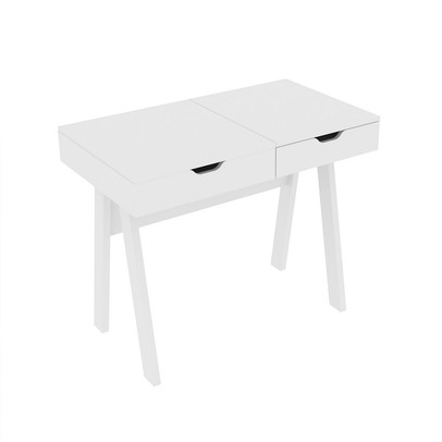 Penteadeira com Espelho 1 Gaveta Pe2019 Branca - Tecno Mobili