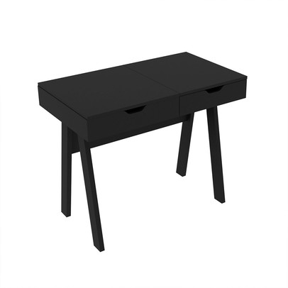 Penteadeira com Espelho 1 Gaveta Pe2019 Preta - Tecno Mobili