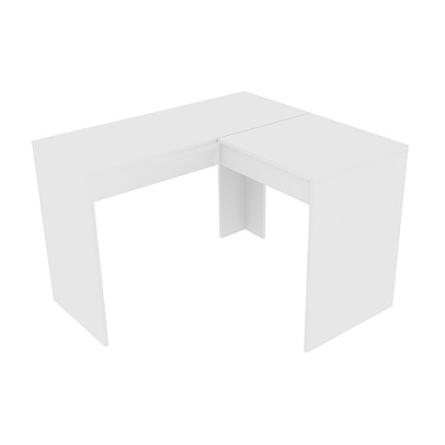 Penteadeira Escrivaninha com Espelho Pe2021 Branco - Tecno Mobili