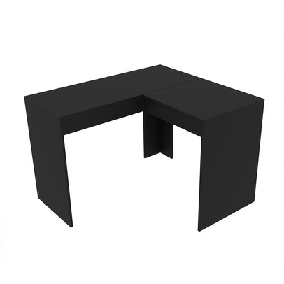 Penteadeira Escrivaninha com Espelho Pe2021 Preta - Tecno Mobili