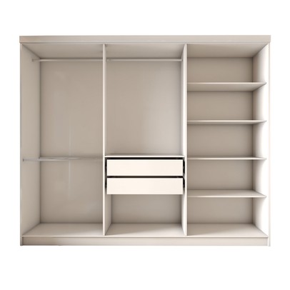 Guarda-Roupa Casal Odisseia 6 Portas 2 Gavetas Branco - Panorama Móveis