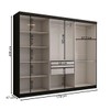 Guarda-Roupa Casal Odisseia 6 Portas 2 Gavetas Preto - Panorama Móveis