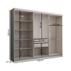 Guarda-Roupa Casal Odisseia 6 Portas 2 Gavetas com Espelho Branco - Panorama Móveis