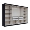 Guarda-Roupa Casal Odisseia 8 Portas 4 Gavetas Preto - Panorama Móveis
