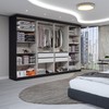 Guarda-Roupa Casal Odisseia 8 Portas 4 Gavetas Preto - Panorama Móveis