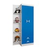 Guarda-Roupa Infantil Trento 2 Portas 2 Gavetas Branco/Azul Brilho - Atualle Móveis
