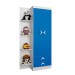 Guarda-Roupa Infantil Trento 2 Portas 2 Gavetas Branco/Azul Brilho - Atualle Móveis