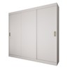 Guarda-Roupa Solteiro Triunfo 3 Portas 2 Gavetas Branco - Panorama Móveis