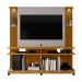 Estante para TV Até 60 Polegadas York com Led 2 Portas Ripado Naturalle/Off-White- Móveis Bechara