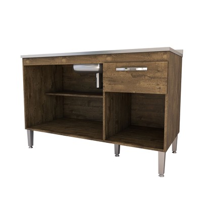 Balcão de Cozinha para Pia Vieira 3 Portas 1 Gaveta Itaúba - Pnr Móveis