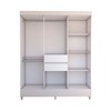 Guarda-Roupa Solteiro Leal 8 Portas 2 Gavetas Branco - Panorama Móveis