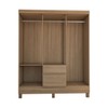 Guarda-Roupa Casal Sena 6 Portas 2 Gavetas Amêndola Touch - Panorama Móveis
