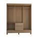 Guarda-Roupa Casal Sena 6 Portas 2 Gavetas Amêndola Touch - Panorama Móveis