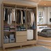 Guarda-Roupa Casal Sena 6 Portas 2 Gavetas Amêndola Touch - Panorama Móveis