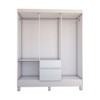 Guarda-Roupa Casal Sena 6 Portas 2 Gavetas Branco - Panorama Móveis
