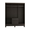 Guarda-Roupa Casal Sena 6 Portas 2 Gavetas ébano - Panorama Móveis
