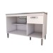 Balcão de Cozinha para Pia Rayssa 3 Portas 1 Gaveta Branco - Panorama Móveis