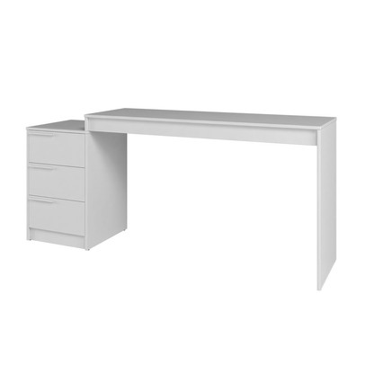 Mesa Escrivaninha 3 Gavetas Branco - Brv